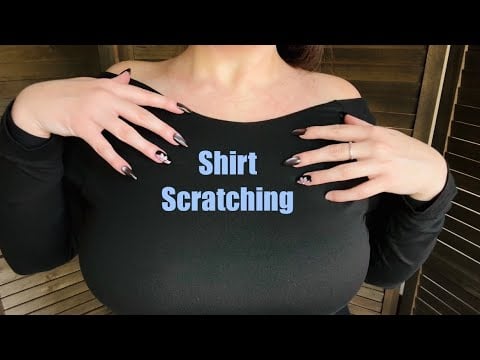 ASMR | Fast Shirt Scratching & Fabric Sounds 🍒 (nails and minimal talking)