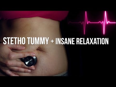Happy Heartbeats Relaxing Tummy Sounds With A Stethoscope | Super Relaxing Heartbeat ASMR
