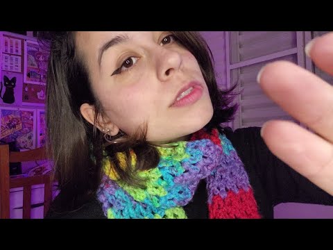 ♡ ASMR ♡ Acalmando suas preocupações e ansiedade | sons de boca e sussurros + som de chuva ☔️