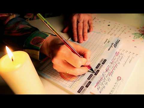 ASMR Writing & Paper Sounds ✍️ Unintelligible Whisper (No Talking)