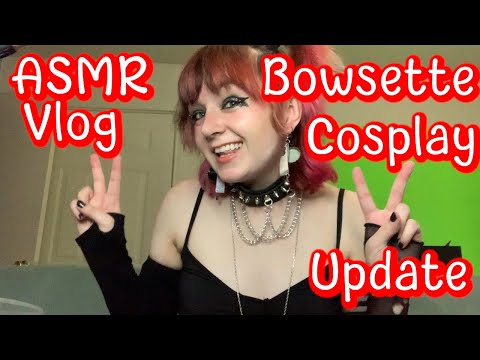 ASMR Cosplay Vlog Rambly Bowsette Update, Tingly Earring Jingle Sounds