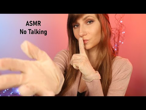 ASMR face touching and hand movements (NO TALKING) + face tracing