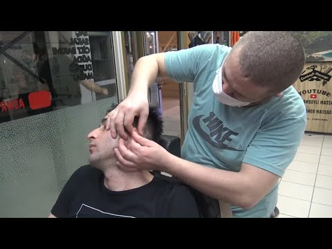 ASMR TURKISH BARBER HARD MASSAGE + NECK CRACK + head, back, elbow, ear, neck, sleep, tingles massage