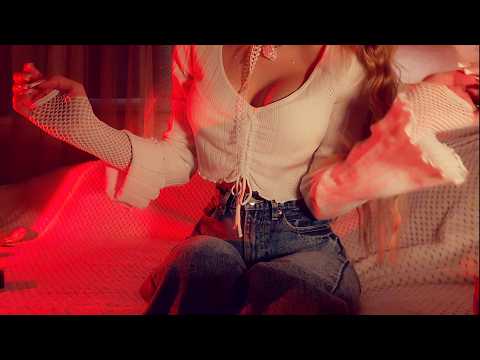 ◇ASMR TOUCHING YOUR FACE & mouth sounds
