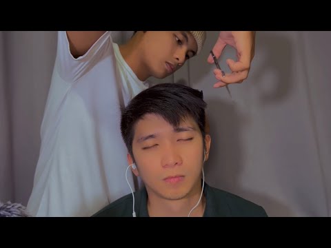 Barbershop ASMR💈2 Mins Quick Haircut ✂️ ​⁠(Collab with @StephenStudiosOfficial)