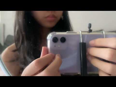 ASMR fast camera tapping and scratching 🌷😴