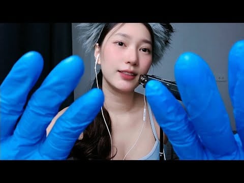 ASMR TK TK TK Blue Gloves 💙🧤