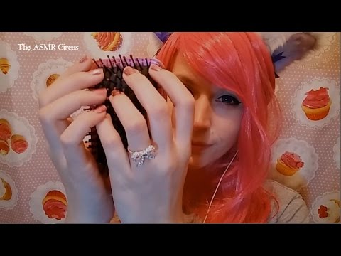 ASMR Pink Brush Tingles . Bristles . Tapping . Whispered Ramble