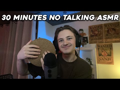 ASMR - 30 Minutes NO TALKING (Mouth Sound, Brushing, Fast tapping…)
