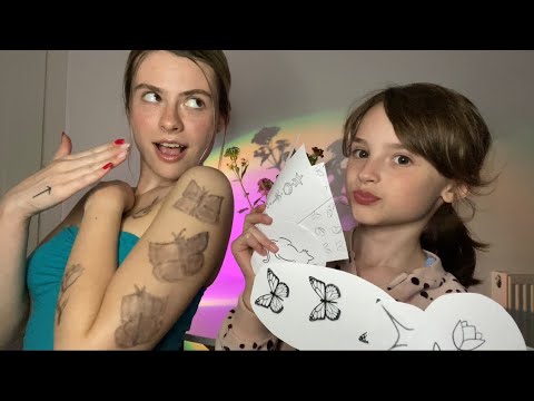 ASMR| Tattoo Tour + My Sister Does My Tattoos!