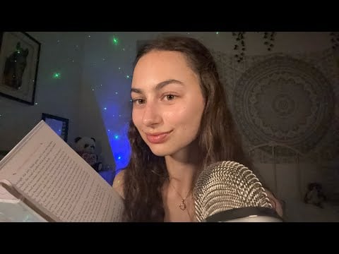 asmr book sounds + reading you to sleep