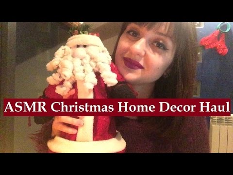 ASMR Christmal Home Decor Haul with Tapping