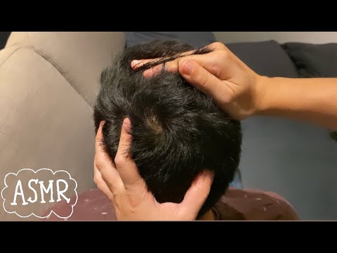 ASMR⚡️Relaxing scalp scratch + hair pulling! (LOFI)