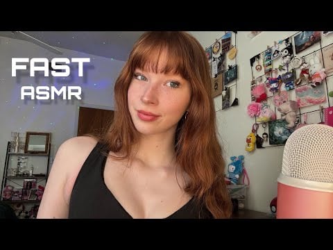 ASMR | 40 Minutes of Fast & Aggressive Triggers (New Triggers, Sticky Tapping, Rambles)