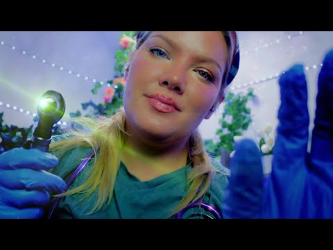 ASMR Most Calming Night Nurse Check Up After A Bad Dream (Ear, Eye; Vitals, Cranial Nerve)