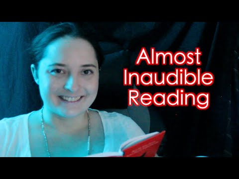 Almost Inaudible reading [ASMR] +Rain