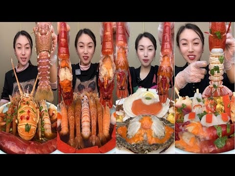 🦐🔥 Ultimate GIANT SEAFOOD MUKBANG | Epic Eating Sounds & Spicy Feast ASMR