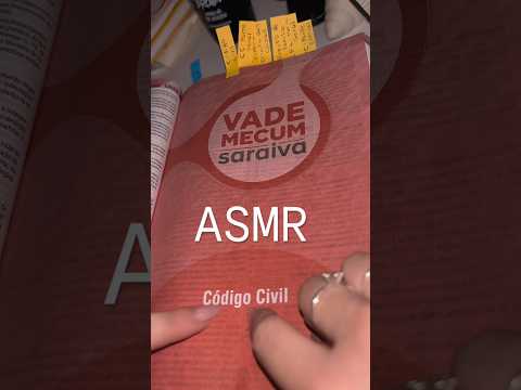 ASMR no Vade Mecum 📚⚖️ #asmr #dormirserapido #relax #tingles