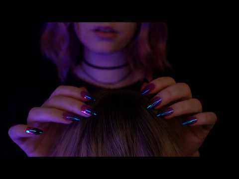 ASMR | Head Massage, Scalp Scratching, Hair Play, Subtle Whispering, Personal Attention, Brushing