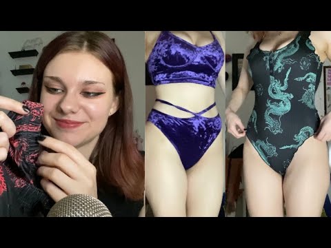 ASMR | Zaful Bathing Suit & Clothing Try-On Haul 👙 Fabric Scratching, Whispering, etc