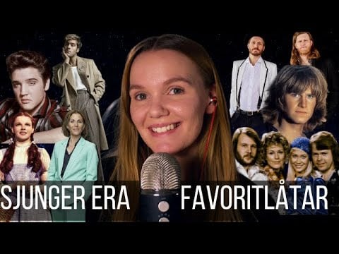 ASMR SING YOU TO SLEEP ✨Sjunger era favoritlåtar DEL 1✨