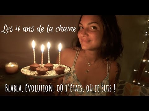 ASMR ✨Les 4 ans de la chaîne, blabla chuchotés ! Déclencheurs * Pinceau