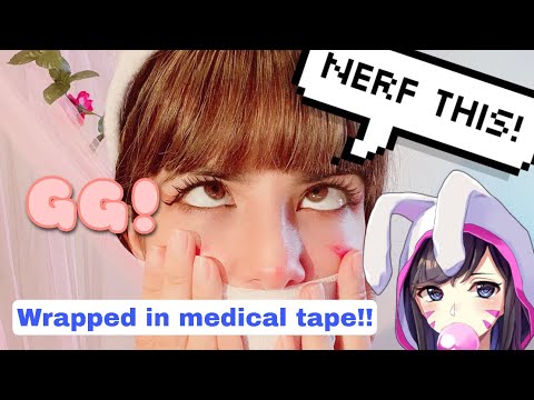 D.V.A Wrapped tape gag ASMR.