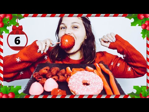 ASMR FRANÇAIS│RED FOOD MUKBANG 🍓(Eating show, eating sounds)