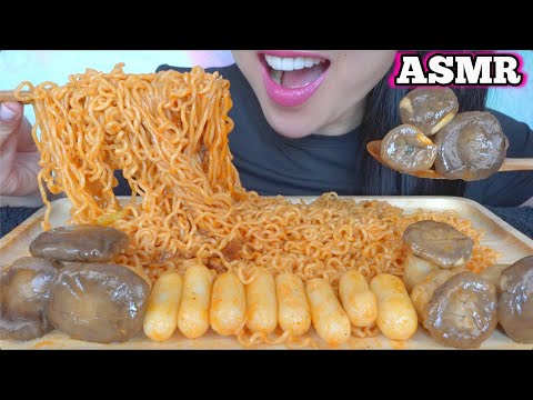 ASMR NOODLES + CHEESY RICE CAKE (EATING SOUNDS) NO TALKING | SAS-ASMR