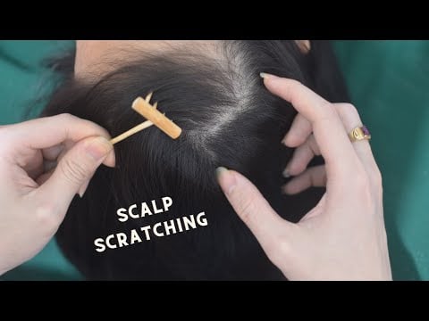 ASMR Hair Combing With Breathing, Snoring Sounds, Relaxing For Anxiety Relief