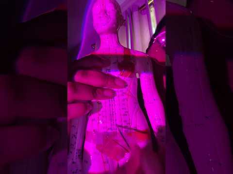 ASMR acupuncture doll massage for cramps #asmr #asmrmassage