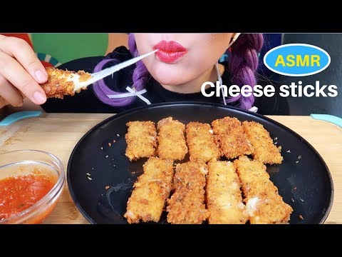 ASMR HOMEMADE MOZZARELLA STICKS | 직접 만든 치즈스틱 리얼사운드 | CURIE. ASMR