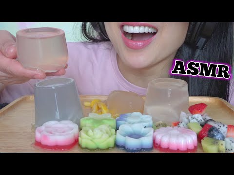 ASMR JELLO (SOFT RELAXING EATING SOUNDS) LIGHT WHISPERS | SAS-ASMR