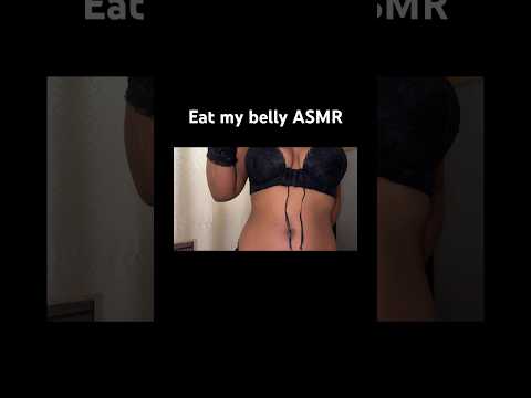 ASMR eating my belly #asmr #bellybutton
