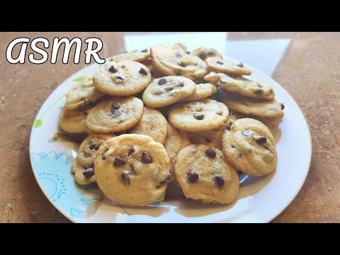 COCINA CONMIGO UNAS RICAS GALLETAS CON CHISPAS DE CHOCOLATE🍪🥛 | Day ASMR