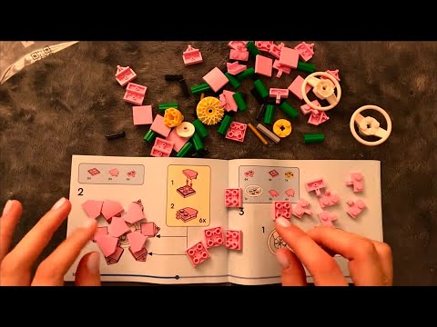 😴 ASMR - Let's Build the LOTUS 💐LEGO - Clicky Whispering & Lego clicking