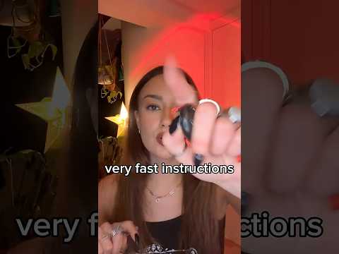 fast instructions!! #fastasmr #fastandaggressiveasmr #asmr #asmrsounds #tingles