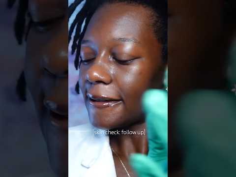ASMR SKIN CHECK * FOLLOW UP APPOINTMENT 🤍👩🏾‍⚕️ #asmrtingles #asmrshorts #asmrroleplay