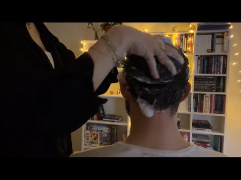 Hair Shampooing | Deep Cleaning | Freshing Hair Massage ASMR 💆🏻‍♂️