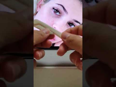 ASMR KYLIE JENNER eyebrow trim, shape, brush