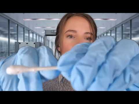 ASMR - TSA Agent Pat Down (Gloves, Rummaging, Fabric Sounds)
