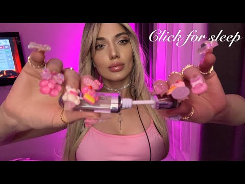 Tingly Lipgloss Mouth Sounds, Hand Movements & Nail Tapping ASMR