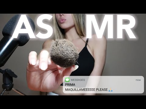 🙄💄ASMR EN ESPAÑOL | TU PRIMA ANTIPÁTICA TE MAQUILLA PARA UNA CITA 💄🙄