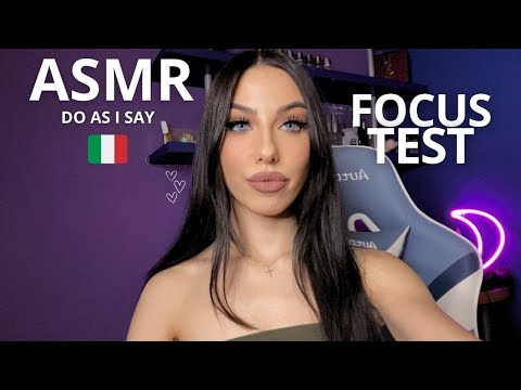 ASMR - SEGUI LE MIE ISTRUZIONI PER DORMIRE + FOCUS TEST