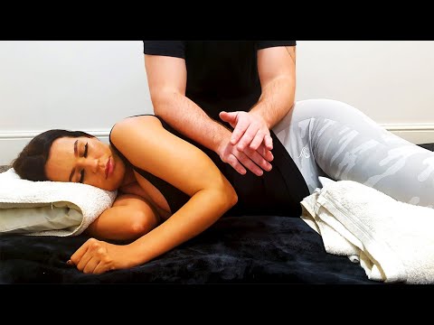 [ASMR] Shiatsu Side laying for Pregnancy [No Talking}