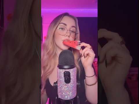 Watermelon ASMR 🍉 | #asmrsounds #asmrcommunity #relax #asmr #watermelon #asmrfood #asmreating