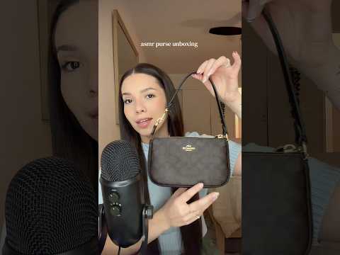ASMR PURSE UNBOXING 👜 #asmr #unboxing #purse #whispering