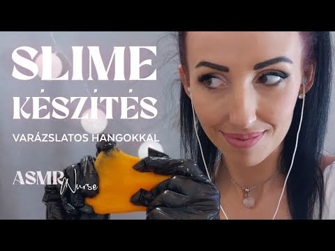 [Magyar ASMR] SLIME készítés extra relaxáló hangokkal 🤤💤  #1