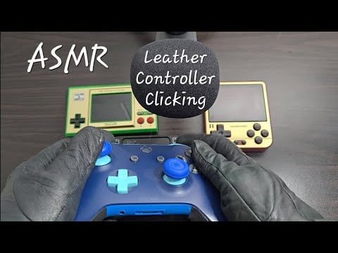 ASMR Leather Controller Clicking