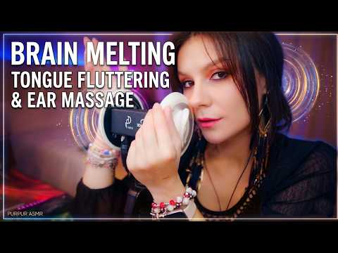 ASMR Tongue Fluttering & Ear Massage 💤 1 Hour (No Talking)
